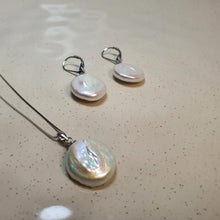 Load image into Gallery viewer, Freshwater Coin Pearl Set, Sterling Silver