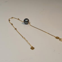 Load image into Gallery viewer, France Large Tahitian Pearl Bracelet, 18k Yellow Gold