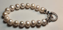 Load image into Gallery viewer, Large Freshwater Pearl Bracelet, Sterling Silver