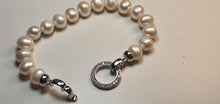 Load image into Gallery viewer, Large Freshwater Pearl Bracelet, Sterling Silver