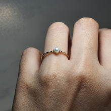 Load image into Gallery viewer, Freshwater Danity Pearl Ring, Sterling Silver