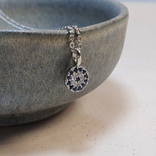 Load image into Gallery viewer, Evil Eye Necklace, Sterling Silver