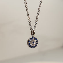 Load image into Gallery viewer, Evil Eye Necklace, Sterling Silver