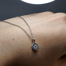 Load image into Gallery viewer, Evil Eye Necklace, Sterling Silver