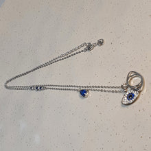 Load image into Gallery viewer, Evil Eye necklace, Sterling Silver