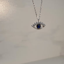 Load image into Gallery viewer, Icon Evil Eye Necklace, Sterling Silver