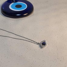 Load image into Gallery viewer, Icon Evil Eye Necklace, Sterling Silver