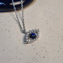 Load image into Gallery viewer, Icon Evil Eye Necklace, Sterling Silver