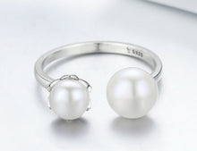 Load image into Gallery viewer, Double Freshwater Pearl, Sterling Silver