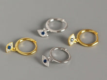 Load image into Gallery viewer, Magic Evil Eye Earring, Sterling Silver