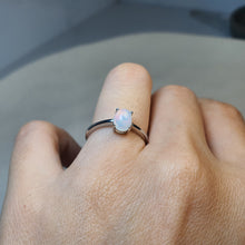 Load image into Gallery viewer, Natural Light Opal Ring, Sterling Silver