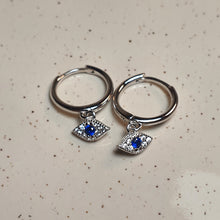 Load image into Gallery viewer, Magic Evil Eye Earring, Sterling Silver
