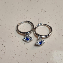 Load image into Gallery viewer, Magic Evil Eye Earring, Sterling Silver