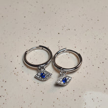 Load image into Gallery viewer, Magic Evil Eye Earring, Sterling Silver