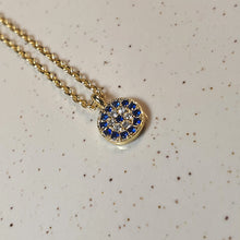 Load image into Gallery viewer, Evil Eye Necklace, Sterling Silver