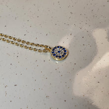 Load image into Gallery viewer, Evil Eye Necklace, Sterling Silver