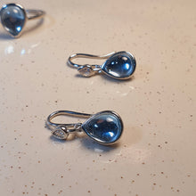 Load image into Gallery viewer, Natural Blue Topaz Set, Sterling Silver