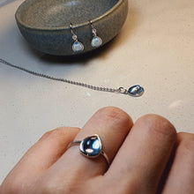 Load image into Gallery viewer, Natural Blue Topaz Set, Sterling Silver