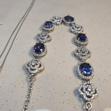 Load image into Gallery viewer, Natural Tanzanite Set, Sterling Silver