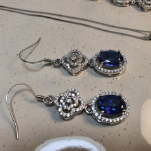 Load image into Gallery viewer, Natural Tanzanite Set, Sterling Silver