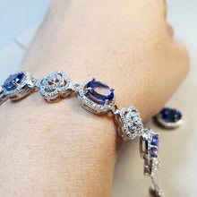 Load image into Gallery viewer, Natural Tanzanite Set, Sterling Silver