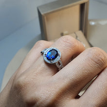 Load image into Gallery viewer, Tanzanite Gemstone Ring, Sterling Silver