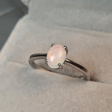 Load image into Gallery viewer, Natural Light Opal Ring, Sterling Silver