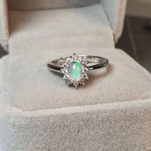 Load image into Gallery viewer, Natural Oval Opal Ring, Sterling Silver