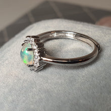 Load image into Gallery viewer, Natural Oval Opal Ring, Sterling Silver