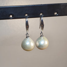 Load image into Gallery viewer, Large Freshwater Baroque Pearl Earrings, Sterling Silver
