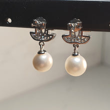 Load image into Gallery viewer, Freshwater Cultured Pearl Earrings, Sterling Silver