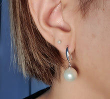 Load image into Gallery viewer, Large Freshwater Baroque Pearl Earrings, Sterling Silver