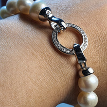 Load image into Gallery viewer, Large Freshwater Pearl Bracelet, Sterling Silver