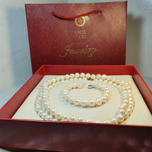 Load image into Gallery viewer, Freshwater pearl Silk strand Set, Sterling Silver