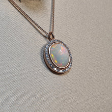 Load image into Gallery viewer, Vintage Style Natural Opal Jewellery Set, Sterling Silver