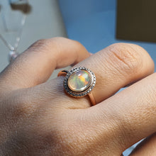 Load image into Gallery viewer, Vintage Style Natural Opal Jewellery Set, Sterling Silver