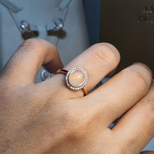 Load image into Gallery viewer, Vintage Style Natural Opal Ring, Sterling Silver