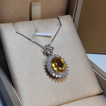 Load image into Gallery viewer, Vintage Style Citrine Gemstone Set, Sterling Silver