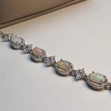 Load image into Gallery viewer, Natural Opal Bracelet, Sterling Silver