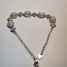 Load image into Gallery viewer, Natural Opal Bracelet, Sterling Silver