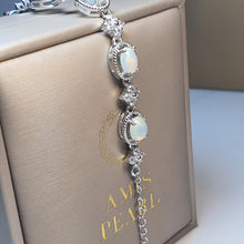 Load image into Gallery viewer, Natural Opal Bracelet, Sterling Silver