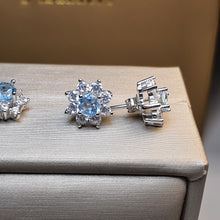 Load image into Gallery viewer, Sky Blue Topaz Gemstone Jewellery Set, Sterling Silver