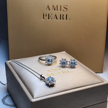 Load image into Gallery viewer, Sky Blue Topaz Gemstone Jewellery Set, Sterling Silver