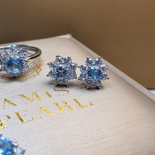 Load image into Gallery viewer, Sky Blue Topaz Gemstone Jewellery Set, Sterling Silver