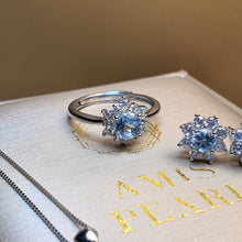Load image into Gallery viewer, Sky Blue Topaz Gemstone Jewellery Set, Sterling Silver