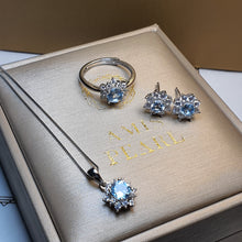 Load image into Gallery viewer, Sky Blue Topaz Gemstone Jewellery Set, Sterling Silver