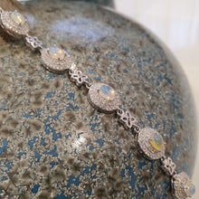 Load image into Gallery viewer, Natural Australians Opal Gemstones Bracelet, Sterling Silver