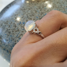 Load image into Gallery viewer, Natural Large Opal Ring, Sterling Silver