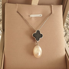 Load image into Gallery viewer, Freshwater Pearl & Agate Necklace, Sterling Silver