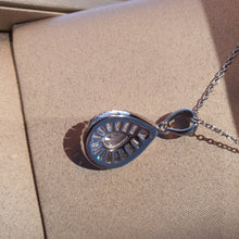 Load image into Gallery viewer, Tear-drop Pendant & Chain, Sterling Silver